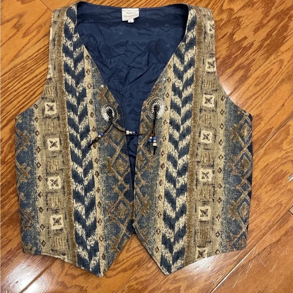 Kari’s Collection Southwestern Vest Sz L